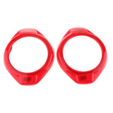 Max 2Pcs A Pillar Door Speaker Cover Trims for Wrangler Rubicon Jk 15-16 Red