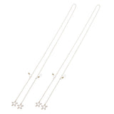 Max 2pcs Eyeglass Chains Cords Holder Strap Sunglasses Lanyards Eyewear Retainer Golden