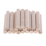 Maxbell Round Balsa Wood Stick Unfinished Woodcraft Stick Dowel Rod 20 Pieces 50mm