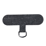 Maxbell Universal Phone Lanyard Patch with Metal Ring for Cellphone Case Dark Grey