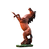 Maxbell 12.8''H Standing Horse Resin Statue Ornament for Decoration Accessories Brown