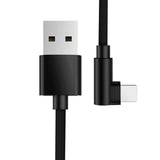 Maxbell 90 Degree Fast Charging Micro USB Fast Data Sync Charger Cable 1.2m Black