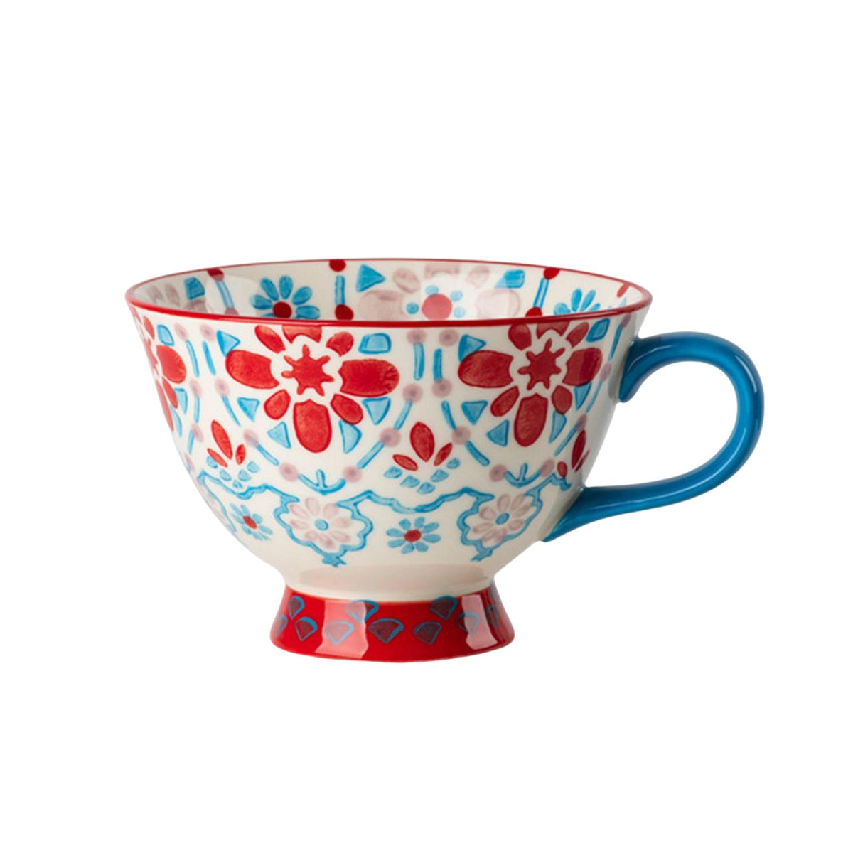 Maxbell Ceramic Cup Birthday Gifts Porcelain Tea Cups for Tea Cappuccino Office Style C