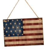 Max Wooden Hanging Lettered Board Plaque Home Decor Sign America Flag