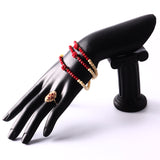 Maxbell Jewelry Ring Bracelet Display Holder Stand Show Rack Resin Mannequin Hand