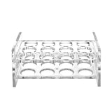 Maxbell Glasses Holder Transparent Glass Display with Handle for Home