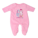 Max Lovely Plush Rompers Pajamas Clothes for 18inch Girl Doll Pink