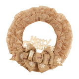 Maxbell Christmas Wreath Door Wreaths Garland for Xmas Front Yard Thanksgiving Light Brown 37cm