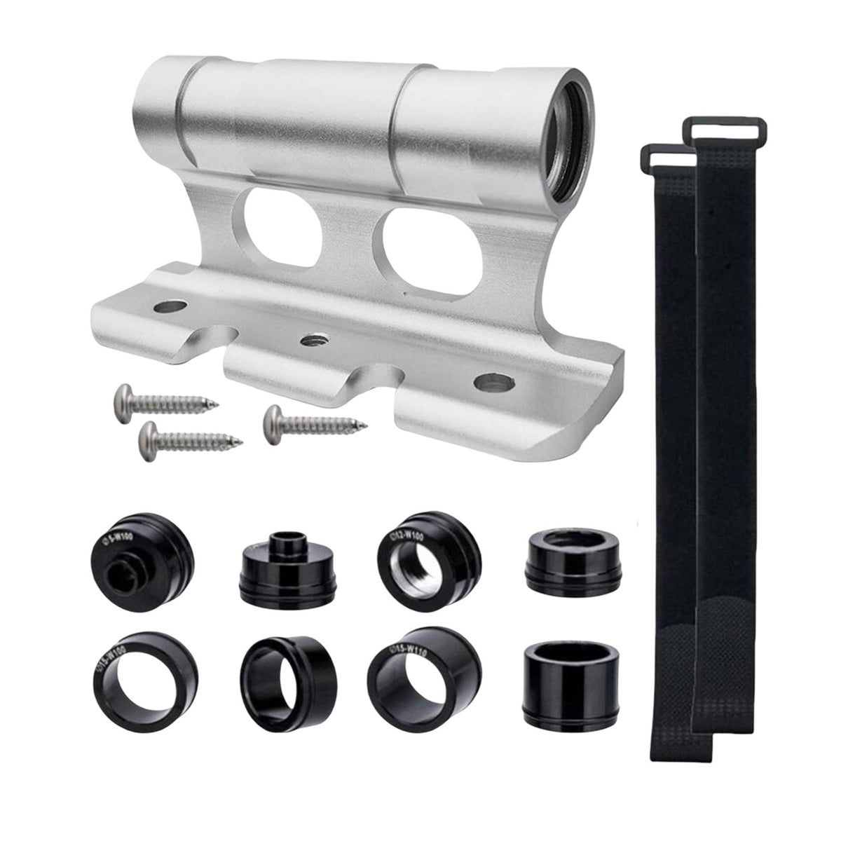 Maxbell Bike Fork Mount Front Fork Block Mount Rack Bike Holder Bike Bicycle Carrier Argent