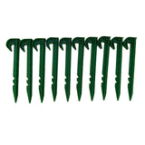 Maxbell 10Pcs/Set Plastic Garden Stakes Tent Pegs