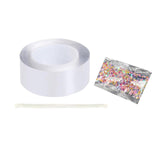 Maxbell Clear Double Sided Tape Reusable for Blowing Bubble Picture Decoration 300cm