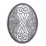 Maxbell Vintage Designed Oval Brooch Cloak Shawl Pin Sweater Accessories Fashionable Argent