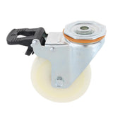 Max PP Swivel Wheel Dual Brake Double Bearing Industrial Caster Wheel 5Inch