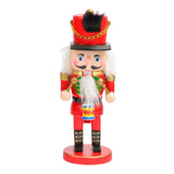 Maxbell Nutcracker Soldier model Standing Classic Puppet Doll for Decorative Red Drum