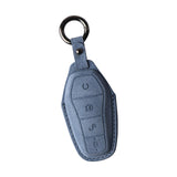 Maxbell Car Key Fob Cover Wear Resistant Key Case for Byd Seal Yuan Plus Atto 3 Sea Blue