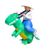 Maxbell Inflatable Dinosaur Riding Small Kids Halloween Cosplay Costume Fancy Dress