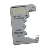 Maxbell Portable Battery Tester Battery Tester Checker Universal for 9V 1.5V AA Argent