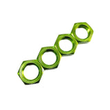 Maxbell Set of 4 Hex Wheel Nut for 1:7 1:8 RC Vehicles Replacement Accessories Green