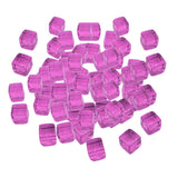 Max 100pcs 10mm Colorful Dices Cube Board Games for Party KTV Toys Purple