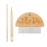 Maxbell Tapestry Weaving Comb Handcraft Needle DIY Tapestry for Tapestry Curtain Rug Style C