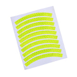 Maxbell Reflective Stickers Tire Applique Wheel Decals for Bikes Outdoor Accessories yellow