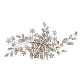 Maxbell Rhinestone Bridal Hair Comb Hair Accessories for Bridesmaids Wedding Girls Aureate