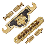 Max Maxb Electric Guitar Roller Saddle Bridge & Tailpiece For EPI LP Style Guitar