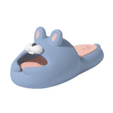 Maxbell Summer Slippers Rabbit Slides Cloudy Sandals for Home Swimming Pool Shower Blue 38 39