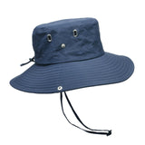 Maxbell Bucket Hat Fashion Polyester Photo Props for Outdoor Costume Accessories Men Blue