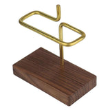 Maxbell Walnut Filter Paper Rack Holder Shelf for Fan-Shape Save Space Kitchen Cafe