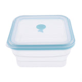 Max Foldable Silicone Square Lunch Box Food Crisper for Outdoor Camping 1200ML
