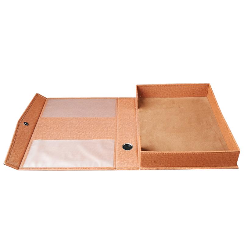 Maxbell A4 Paper Storage Document File Folder Bag Pouch Holder Case Light Brown