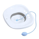 Maxbell Sitz Bath for Toilet seat Squirter for Perineal Soaking Elderly Women White