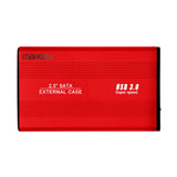 Max USB3.0 Hard Disk Box Case USB SATA SSD HDD External Enclosure 2.5inch Red