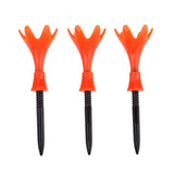 Maxbell 3Pcs Adjustable Golf Tees Plastic Rotatable Golf Tees Golf Tee Set Orange