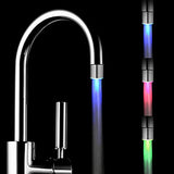 Maxbell LED Water Faucet 3 Colors Change Light Glow Stream Tap Bathroom Temp Control