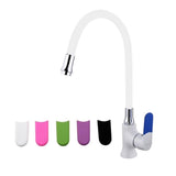 Max Maxb Silicone Free Rotating Faucet Cold and Hot Copper Water Mixer Tap White