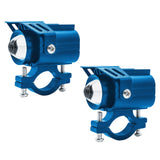 Maxbell 2x Motorcycle Auxiliary Driving Lights Spotlight for ATV Car Truck Blue