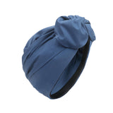 Maxbell Woman Head Turban Hat Head Wrap Soft Breathable Accessory Multifunction Blue