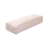 Maxbell Professional Yoga Bolster with Carry Handle Pillow for Legs Restorative Yoga Beige