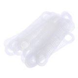 Maxbell 50Pcs Non-Slip Silicone Clothes Hanger Grips Clothing Hanger Strips White L
