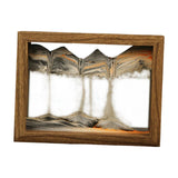 Maxbell Moving Sand Art Picture Hourglass Sandscapes Decoration for Living Room Photo Frame Style Black