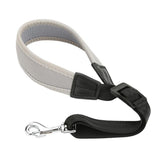 Maxbell Adjustable Saxophone Sax Stretch Silicone Padded Neck Strap with Hook Gray