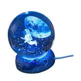 Maxbell Ball Night Light Lamp Decorative with Base for Bedroom Decoration Astronaut