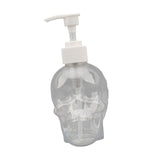 Maxbell Skull Shape Soap Dispenser Shower Gel Reusable Empty Bottle Transparent