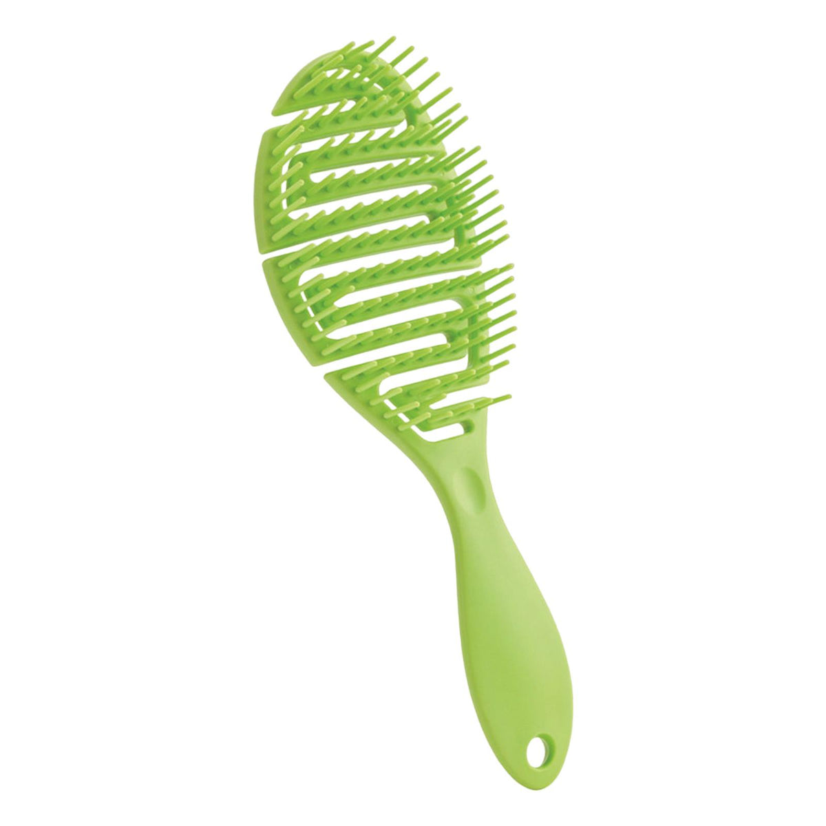 Maxbell Hair Brush S Shape Durable Massage Styling Tool for Wet Hair Dry Hair Men Meadow Green