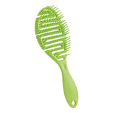 Maxbell Hair Brush S Shape Durable Massage Styling Tool for Wet Hair Dry Hair Men Meadow Green