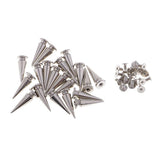 Max 20 Set Silver Metal Cone Screw Metal Studs Leathercraft Rivet PUNK 10 x 25mm