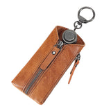 Maxbell PU Leather Waist Key Bag Keychain Case Zipper Closure Purse Multi Function