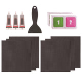 Maxbell Trampoline Patch Kit Replacement Waterproof Big Holes Trampoline Accessories Square  6 Patches